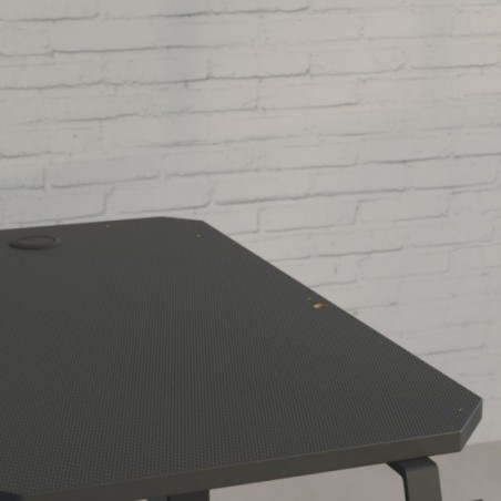 Secretaria gaming com painel regulável
