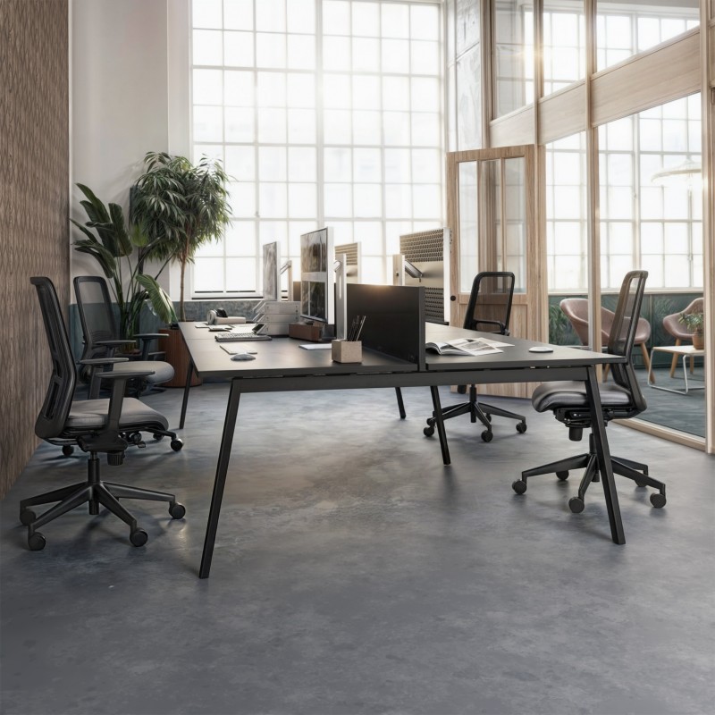 Mesa Bench multiposto Olena Grafite - Bikkom