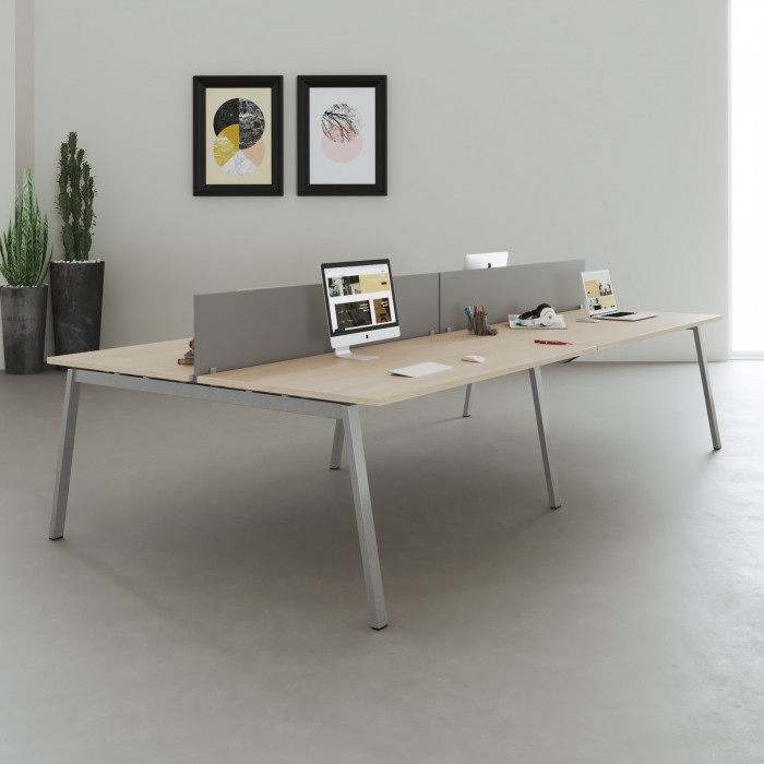 Mesa Bench multiposto Olena Silver - Bikkom