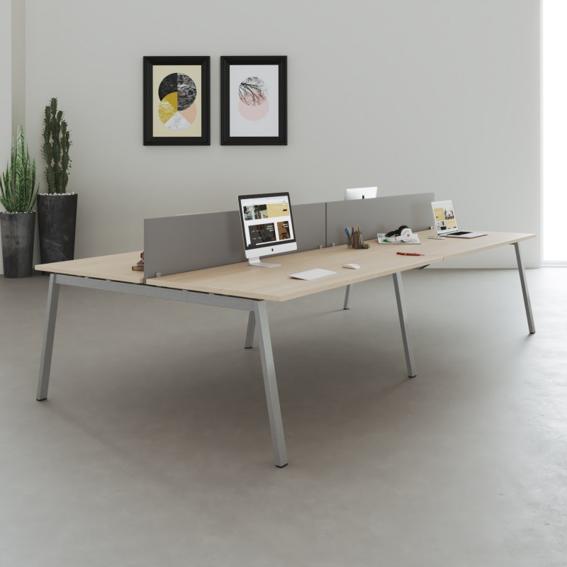 Mesa Bench multiposto Olena Silver - Bikkom