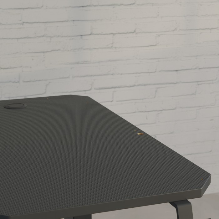 Secretaria gaming com painel regulável