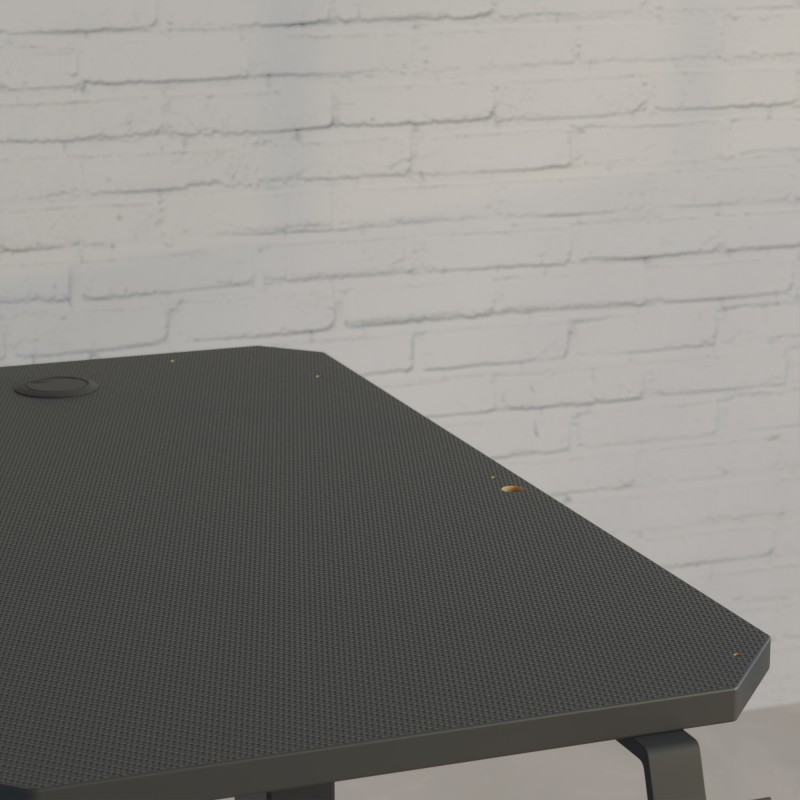 Secretaria gaming com painel regulável