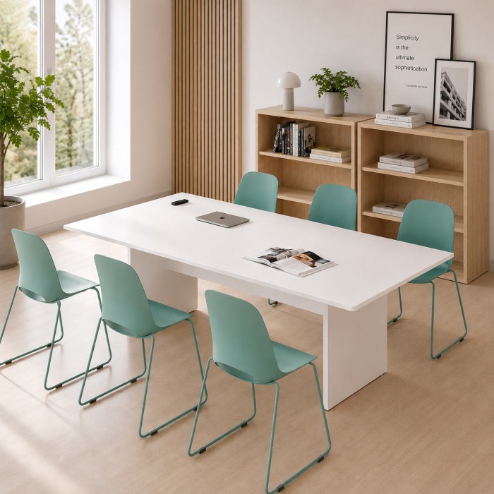 Escritório com mesa Alfa Reuniões