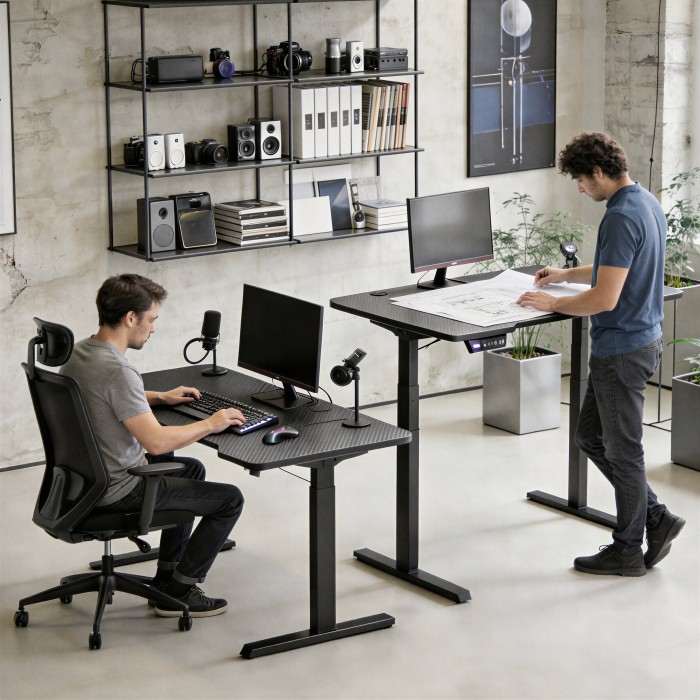 Mesa gaming preta Aero