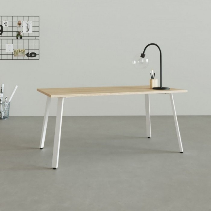 Mesa de escritório Genius branca - Bikkom