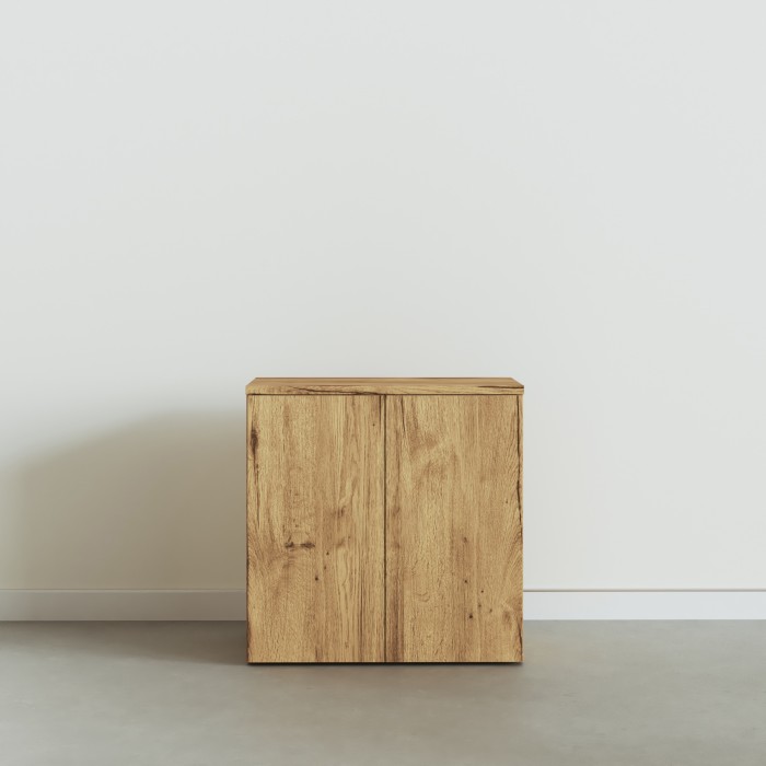Armário de escritório Chronos Fechado Push castanho 80x81 cm