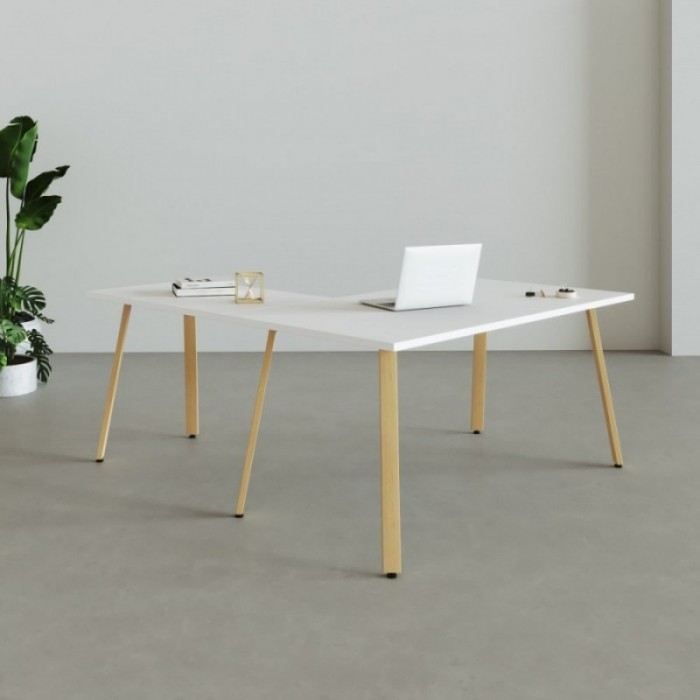 Mesa em L  Genius Wood - Bikkom