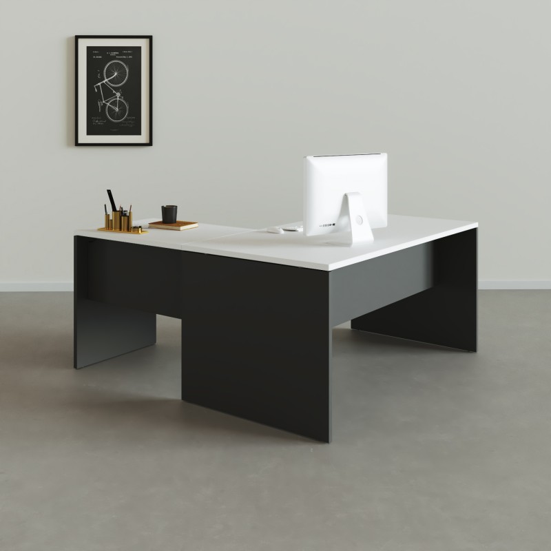 Mesa de escritório em L Tarnos - Bikkom