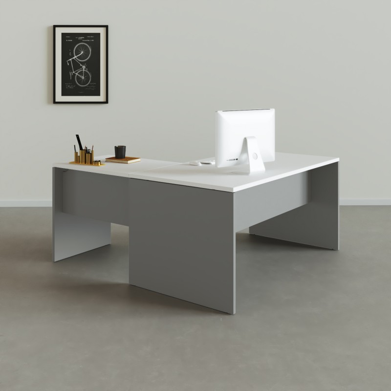 Mesa de escritório em L Tarnos - Bikkom