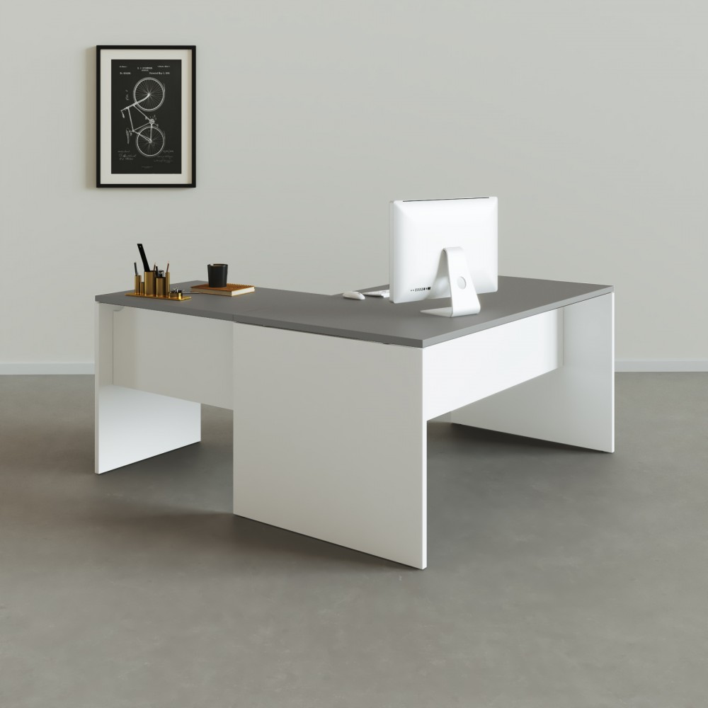 Mesa de escritório em L Tarnos - Bikkom