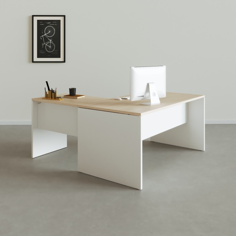 Mesa de escritório em L Tarnos - Bikkom