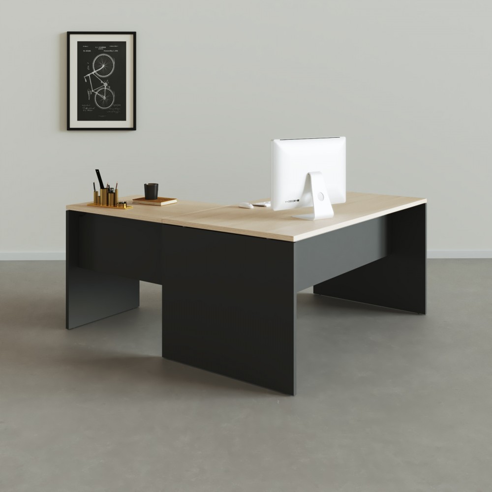 Mesa de escritório em L Tarnos - Bikkom