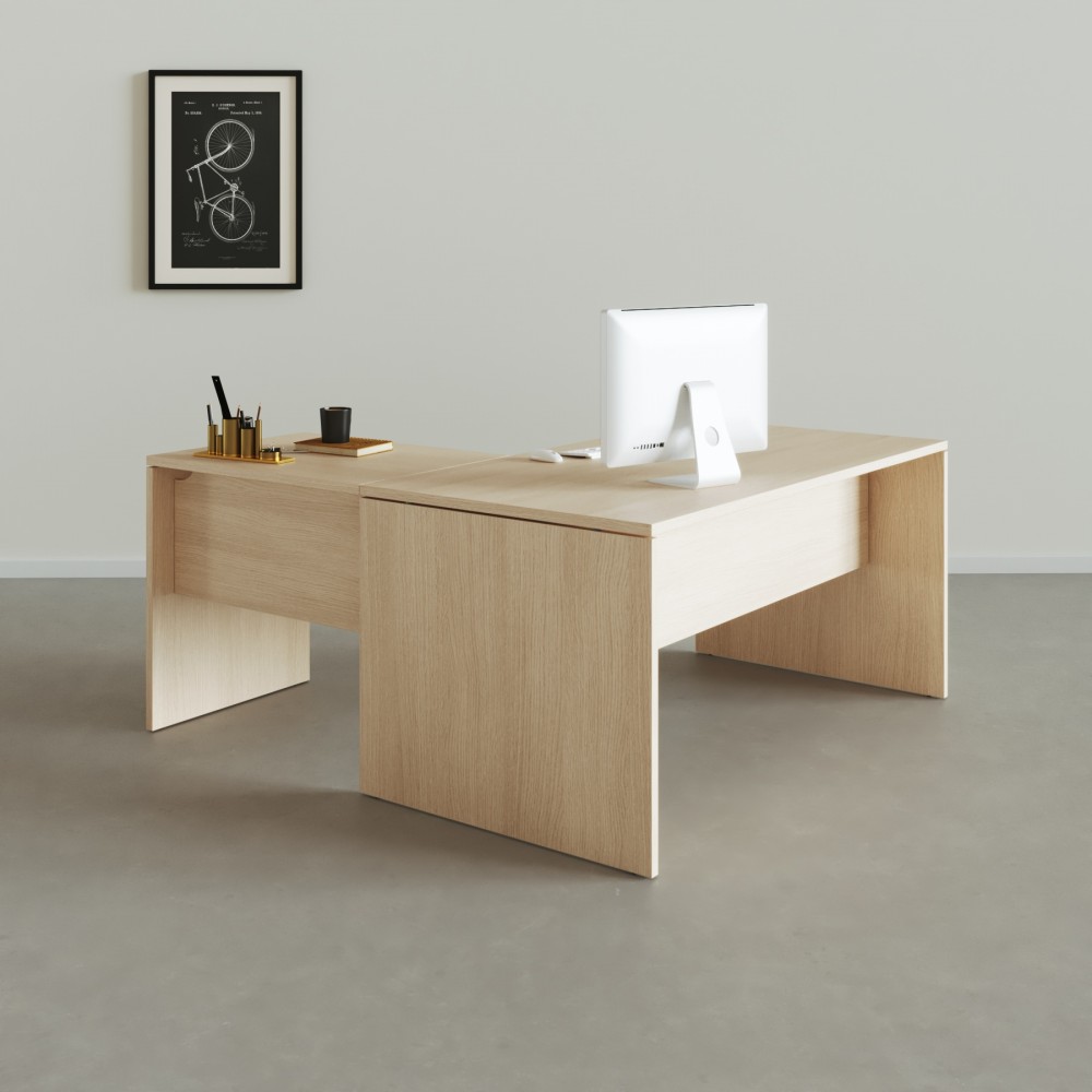 Mesa de escritório em L Tarnos - Bikkom