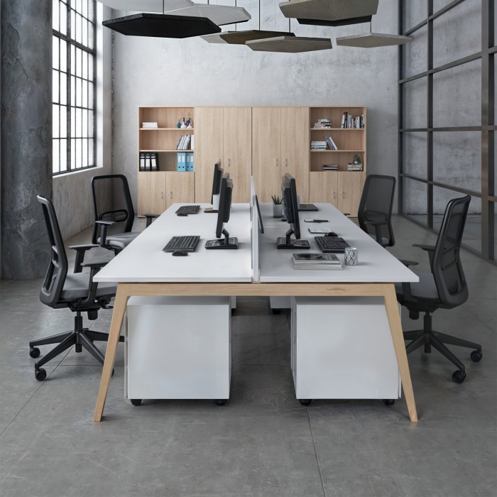 Mesa Bench multiposto Olena Wood - Bikkom