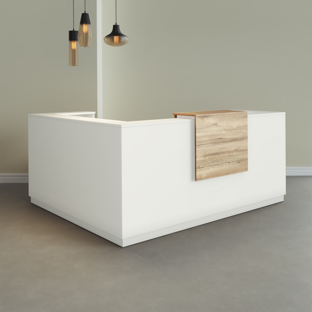 Balcão em L Duomo | Elegância para Receções – Bikkom