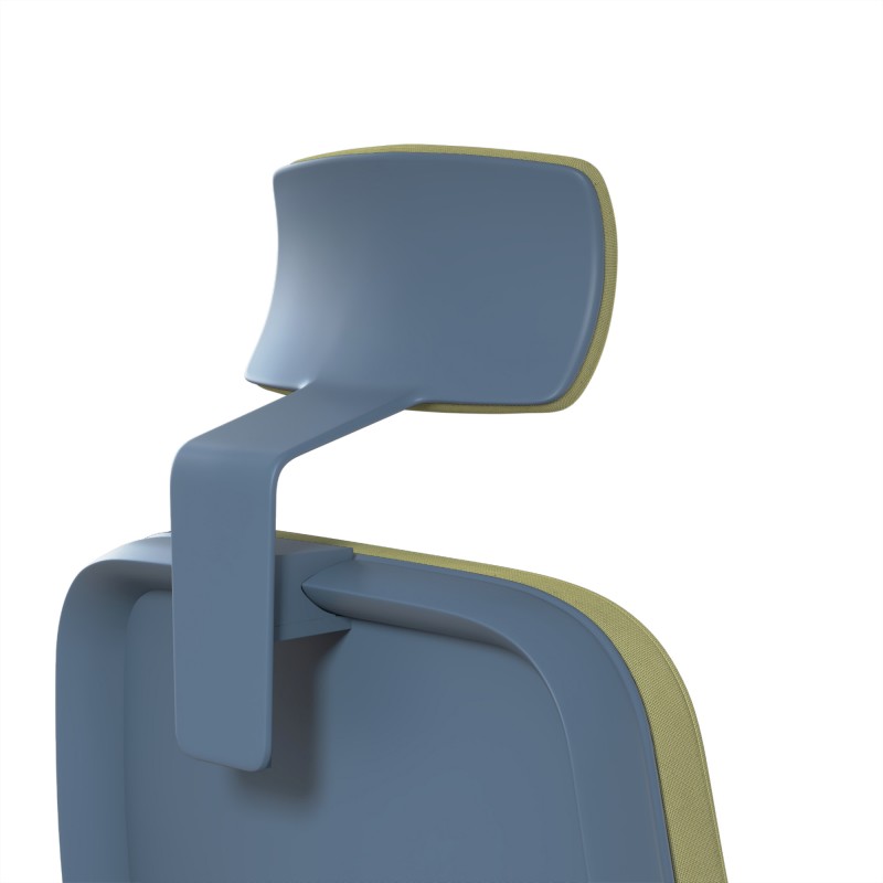 Cadeira de escritório ergonômica estofada lisa - Bikkom