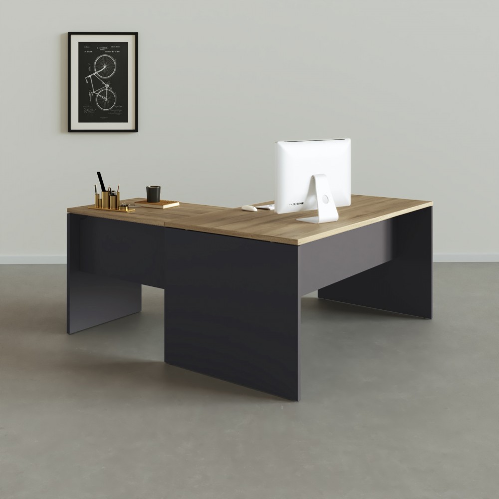 Mesa de escritório em L Tarnos - Bikkom