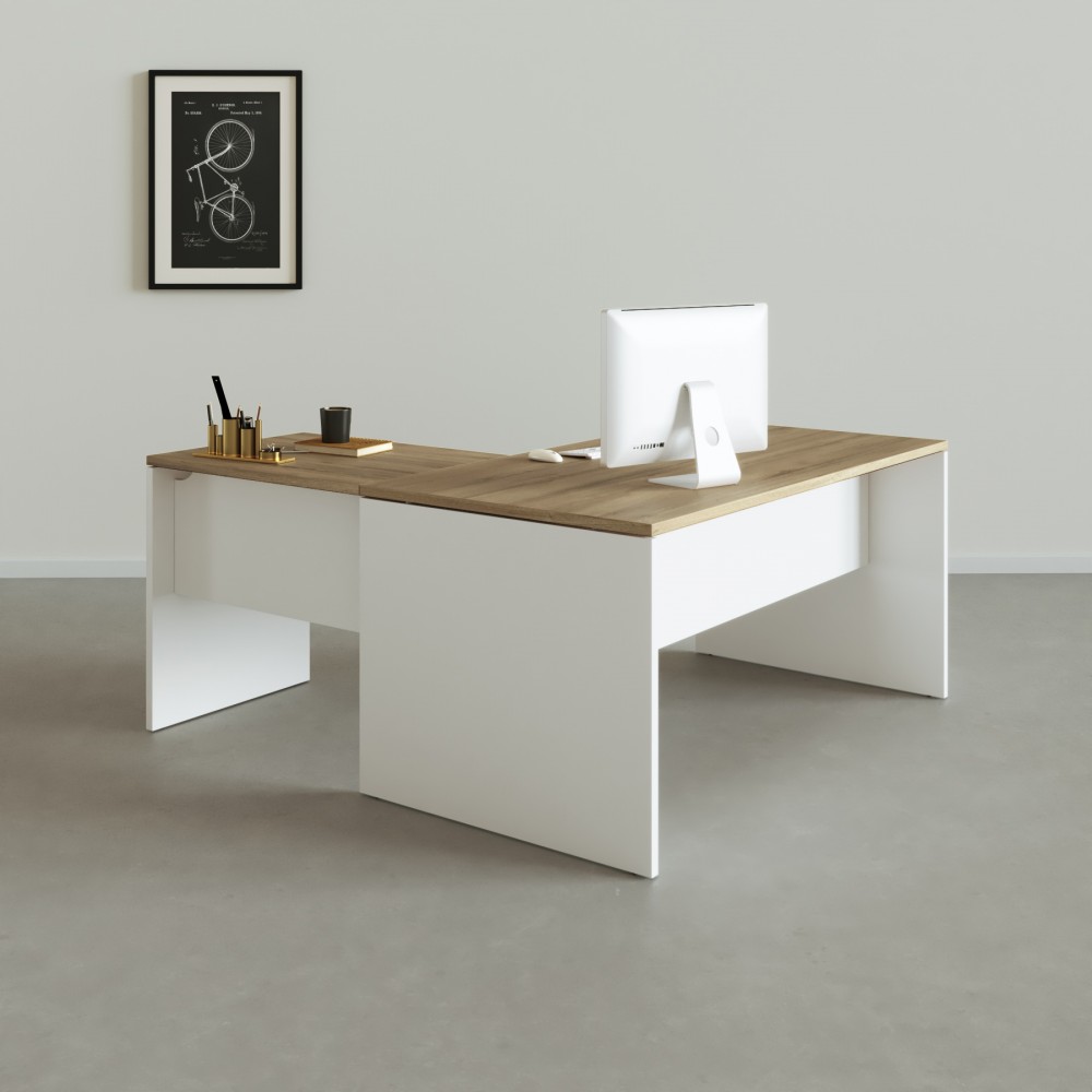 Mesa de escritório em L Tarnos - Bikkom