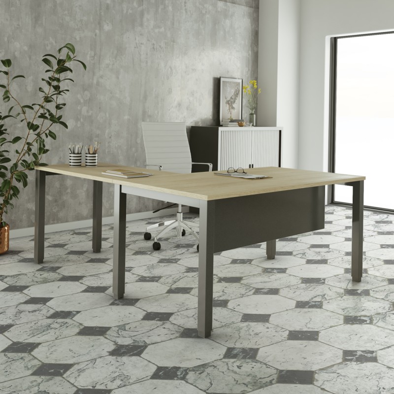 Mesa de escritório Estela em L - Bikkom