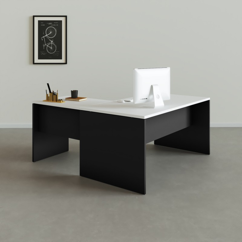 Mesa de escritório em L Tarnos - Bikkom