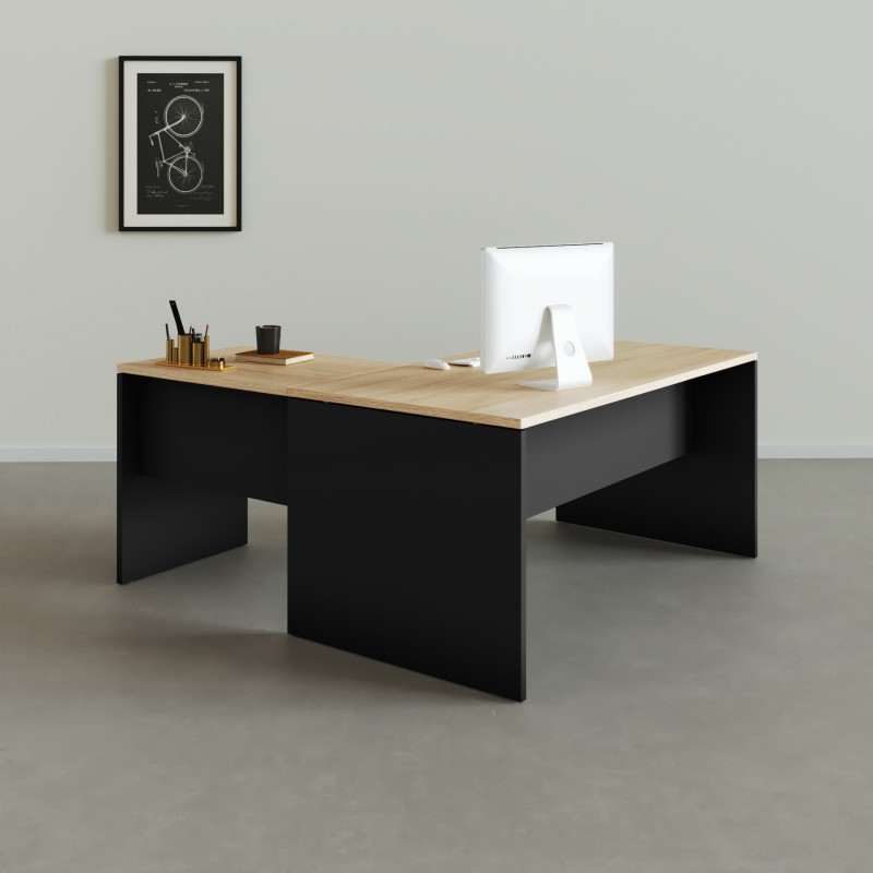 Mesa de escritório em L Tarnos - Bikkom