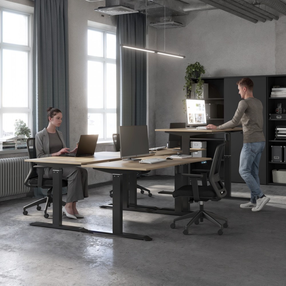 Secretária Ergonómica com Memórias Elevia