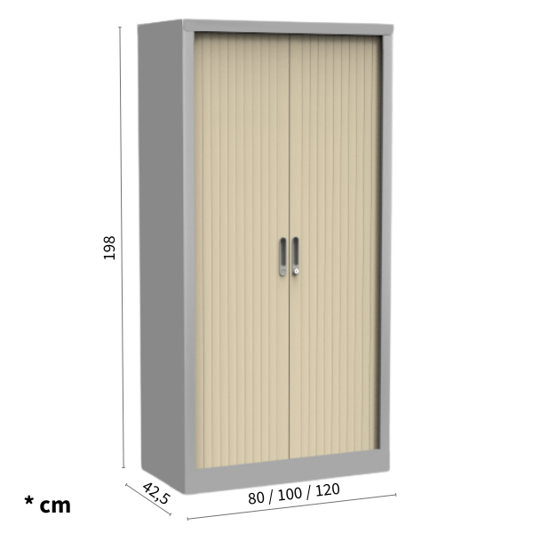 Medidas armário metálico Eris alto