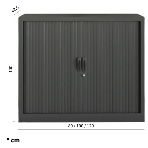 Medidas armário metálico Eris baixo