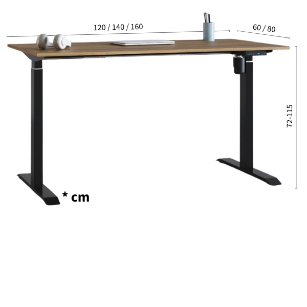 Medidas secretária elevatória Elevia