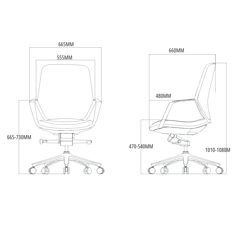 Cadeira Bella como cadeira de escritório